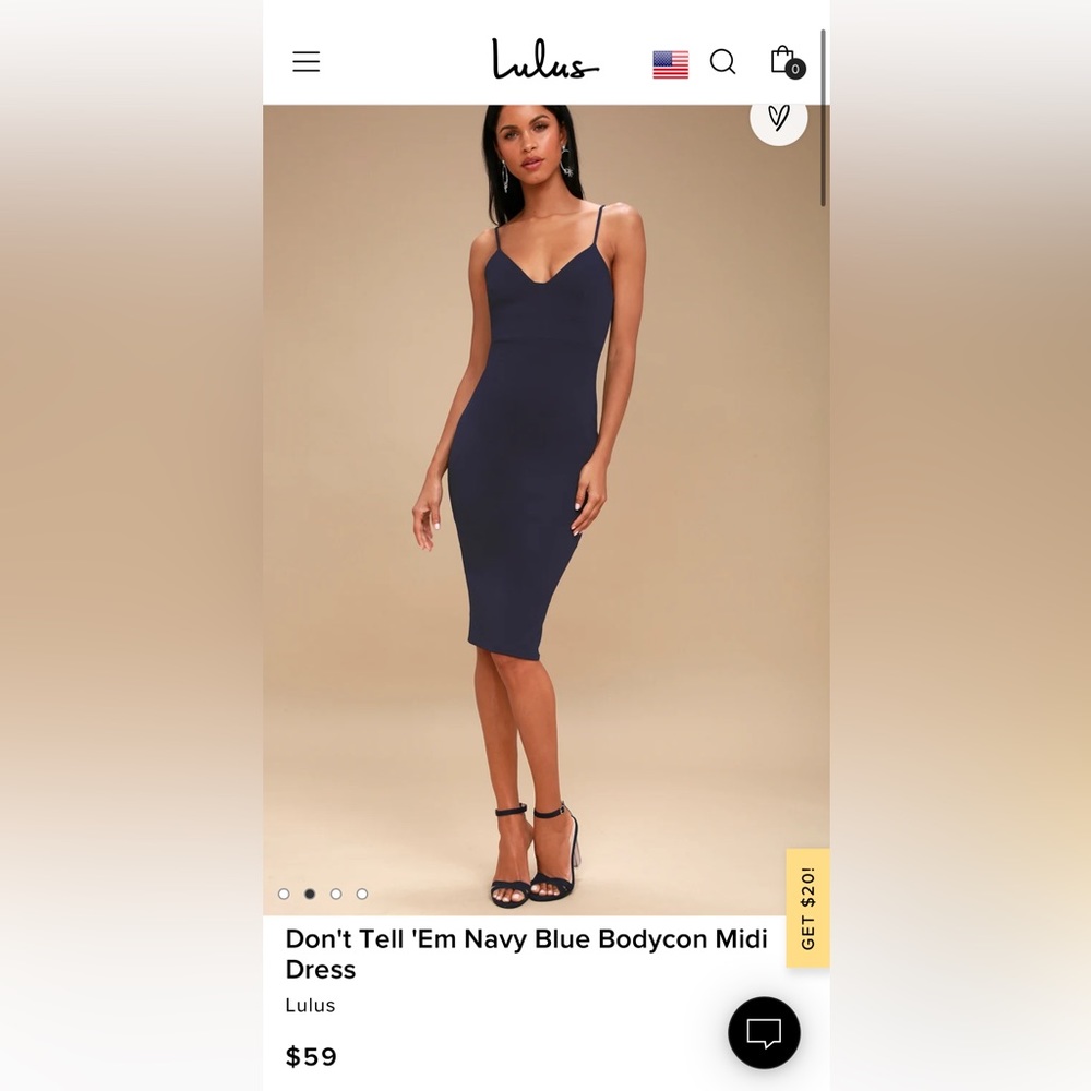 Lulus navy dress | Large